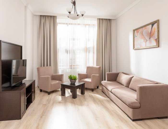 Апартамент стандарт 3 спальни 540 для маломобильных групп населения - Апартаменты Курорта Красная Поляна (бывш. «Горки Город»)